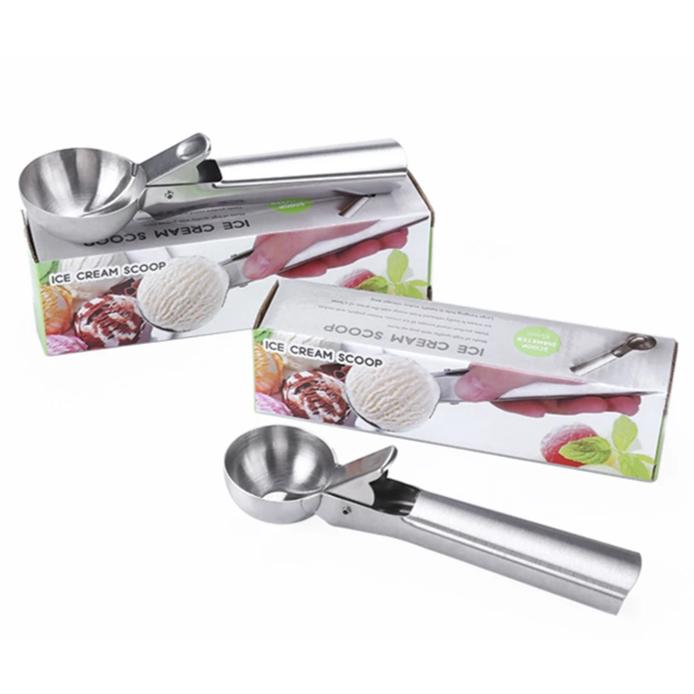 

Stainless Steel Ice Cream Scoop Tool cookie scoop Icecream Spoon Kitchen Gadgets Sticks Mashed Potatoes Watermelon Fruit Spoon