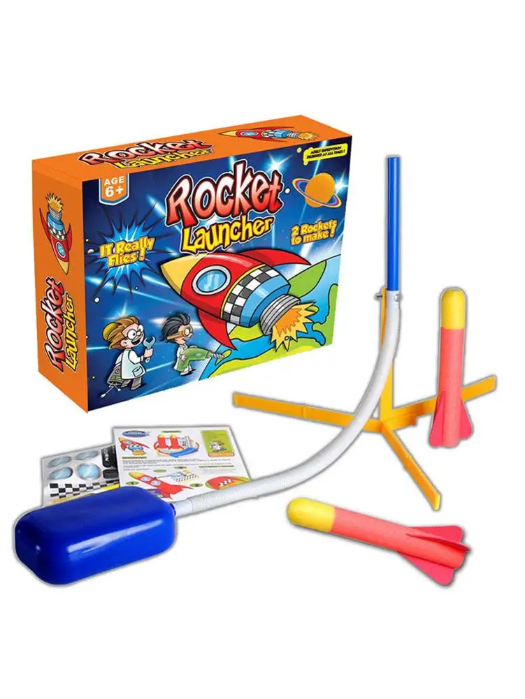 

Educational Children's Toys Outdoor Pedal Rockets Missile Gun Toy Rocket Guns Made Of Foam Material That Does Not Hurt People