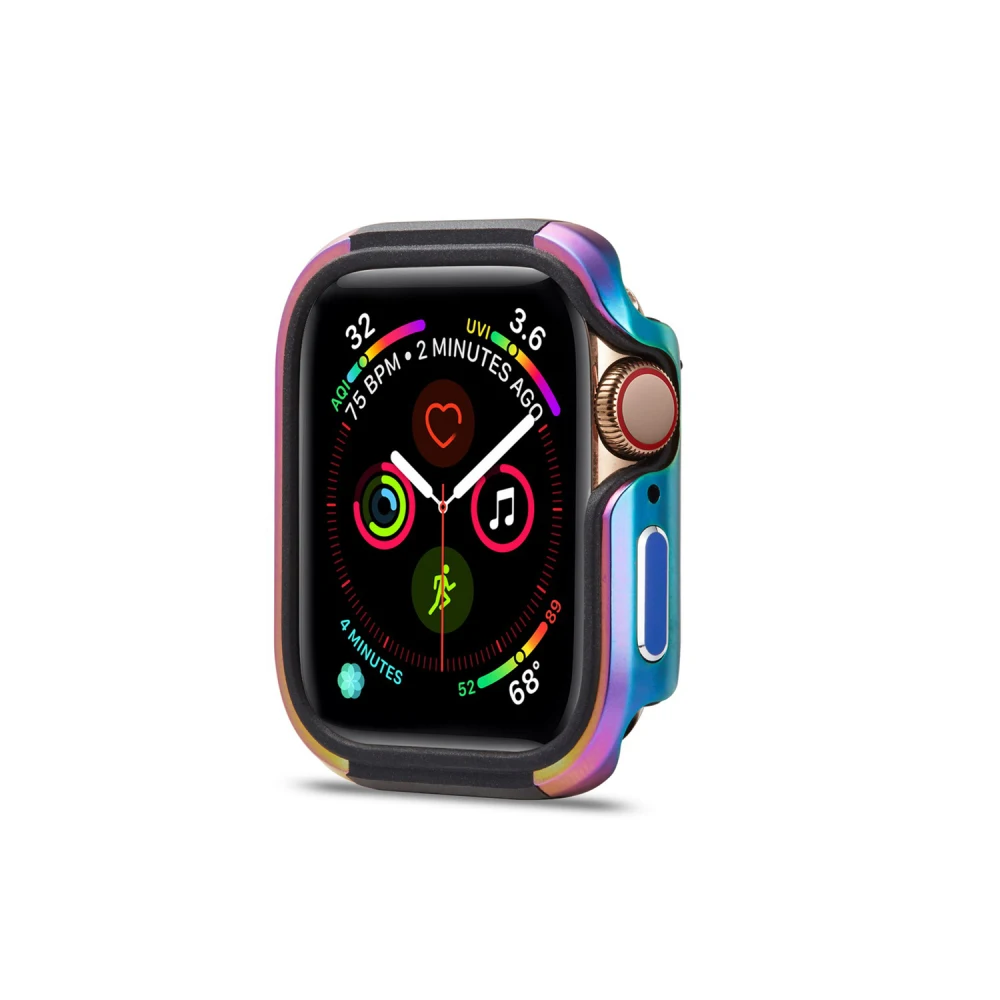 Чехол для Apple Watch Series 5 4 TPU+ металлический защитный чехол из алюминиевого сплава для iWatch 40 44 мм Рамка 40 мм 44 мм бампер оболочка