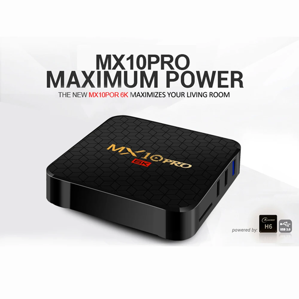 ТВ-приставка MX10 PRO на Android 9 0 4 Гб ОЗУ 32 64 ПЗУ четырехъядерный процессор Allwinner H6