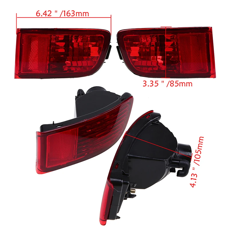 Противотуманная фара заднего бампера POSSBAY без лампы для Toyota Land Cruiser Prado(J120) GRJ120 TRJ120