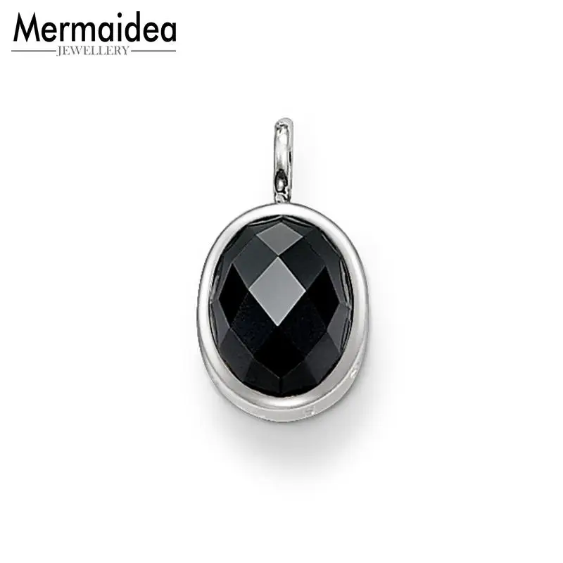 Овальная черная подвеска с кристаллами 2020 модные ювелирные изделия Европейский