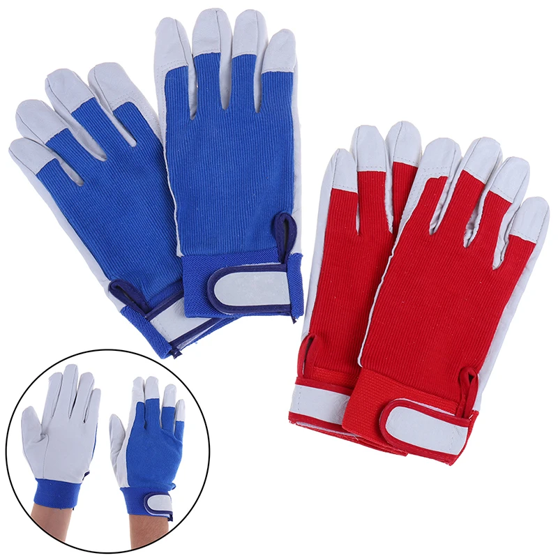 Модные красные товары механические рабочие перчатки с кожаным покрытием промышленные рабочие защитные спортивные перчатки