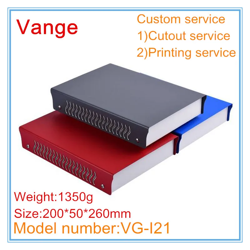 1pcs/lot diy electronics cases metal project box 200*50*260mm iron enclosures housing chassis for power supply device | Обустройство
