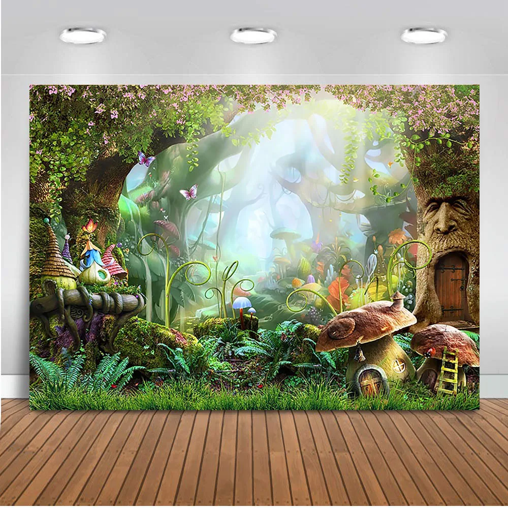 

Mehofoto Jungle Forest Photography Backdrops Spring Photo Booth Background Studio Safari Party Backdrop Vinyl Cloth Seamless 812