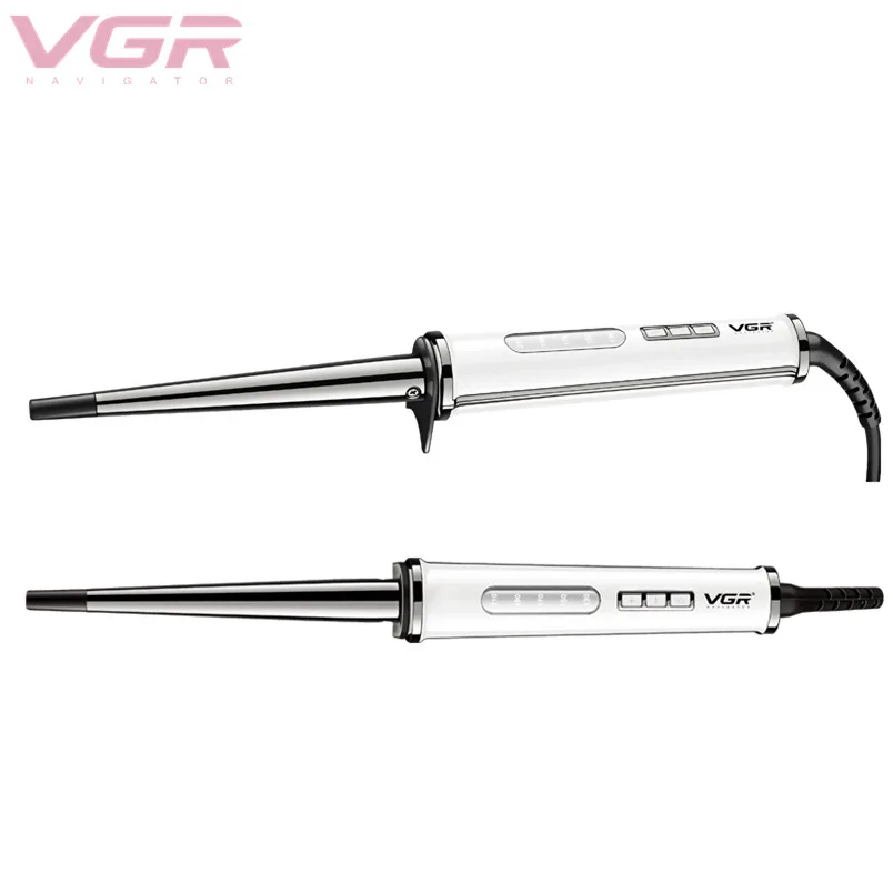 VGR LCD бигуди коническая плойка с одной трубкой керамическая глазурованная груша