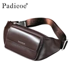 Мужская поясная сумка Padieoe, из натуральной кожи, Повседневная, пояс унисекс