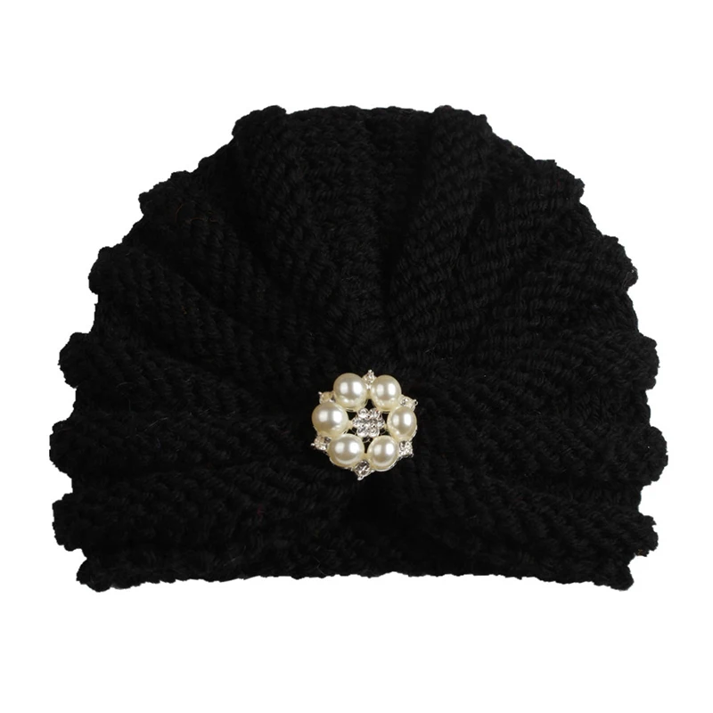 Newborn Toddler Kids Baby Boy Girl Turban Hat Beanie Headwear Autumn Winter Warm Cap Knitting Children Caps Head Wrap | Аксессуары для