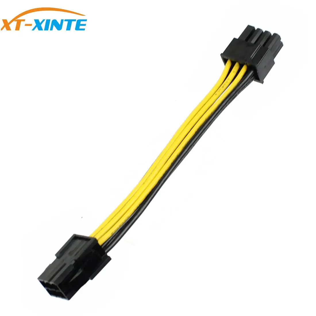 XT XINTE 6 контактный разъем для 8 контактного штекера PCI Express кабель преобразователя