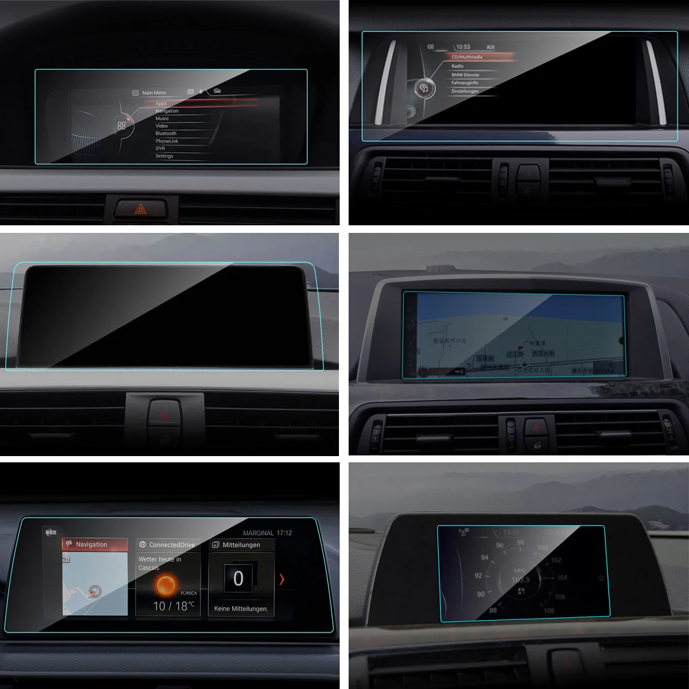 Фото Автомобильная Защитная пленка для экрана GPS навигатора BMW E90 F01 F02 F10 F11 F13 F18 F20 F21 F22 F23