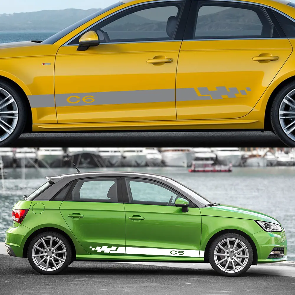 2 шт. наклейки на автомобильные двери для Citroen C1 C3 C4 CACTUS Picasso C5 C6 | Автомобили и