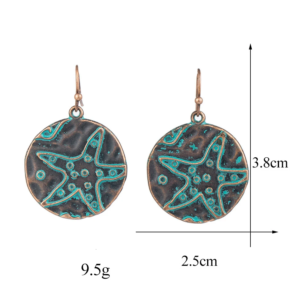Conjunto de brinco de folha de flor grande do vintage Declaração de jóias feminino Bohemia étnica entrega de bronze longa brincos pendurados para mulheres