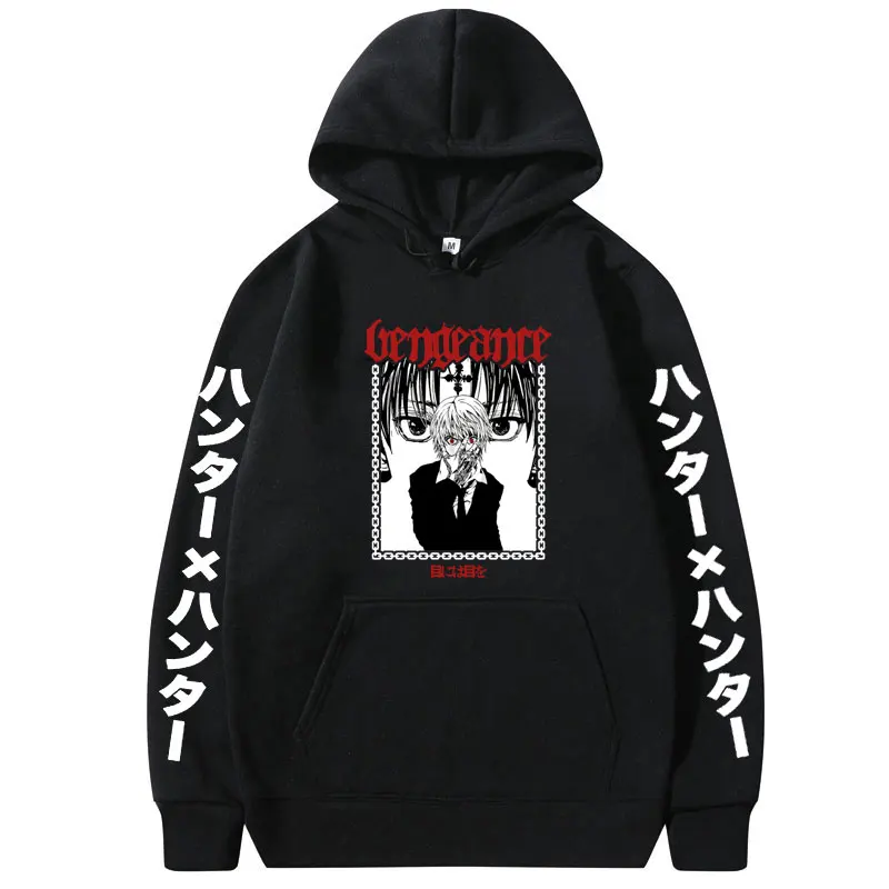 

Japan Super Cool Anime Hunter X Hunter Killua Zoldyck Hoodie Men Harajuku Kurapika 90s Hoodies Hisoka Sweatshirt Man Streetwear