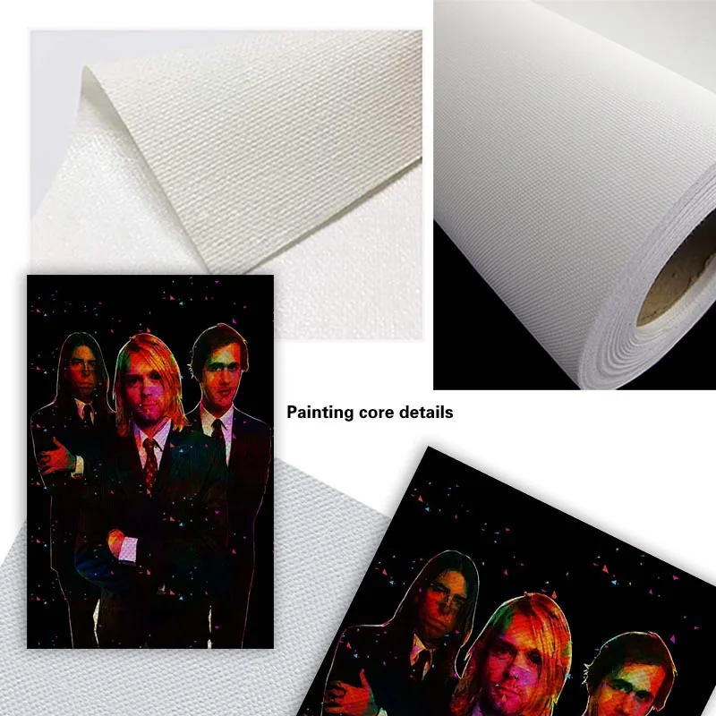 

Kurt Cobain Music Star Rap Hip Hop Rapper Fashion Model Art Painting Canvas Poster Wall Home Decor Frameless