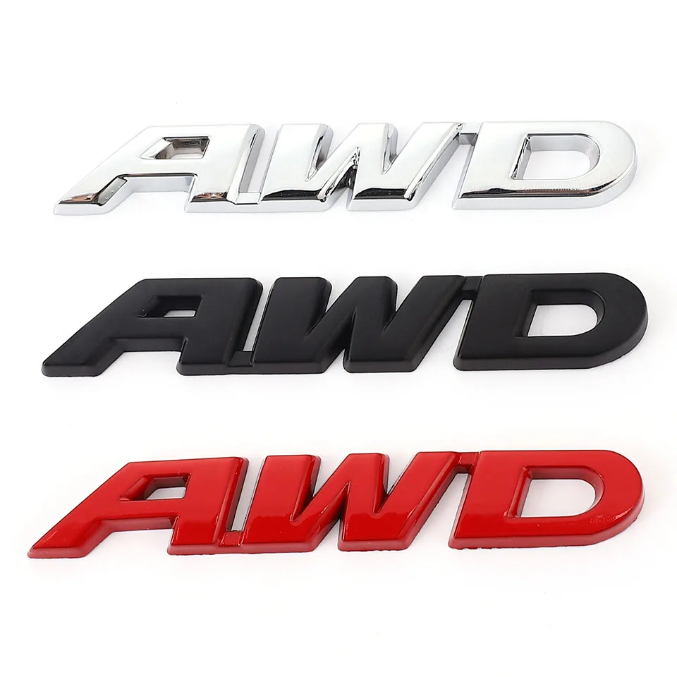3D металлический AWD эмблема наклейка с логотипом 4WD знак лого деколью для VW Toyota Honda