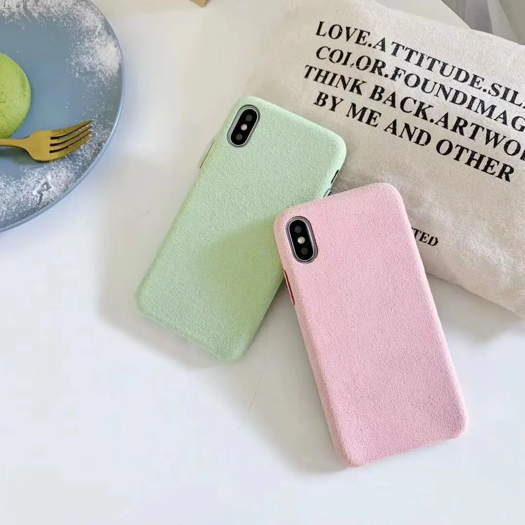 Мягкий чехол из микрофибры Macaron Candy для iphone 7 Ультратонкий силиконовый телефона 6 6S