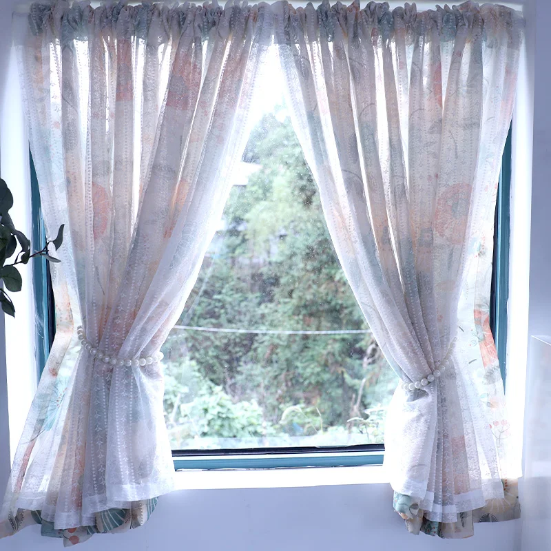 

Экран для спальни, эркера, балкона не прозрачный, экран для окна людей, разбитый цветок, полузанавеска, искусство