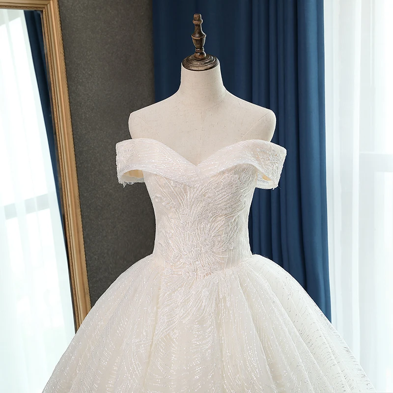 Fansmile новое качество Vestido De Noiva кружевные свадебные платья размера плюс Индивидуальные свадебные платья свадебное платье FSM-057F