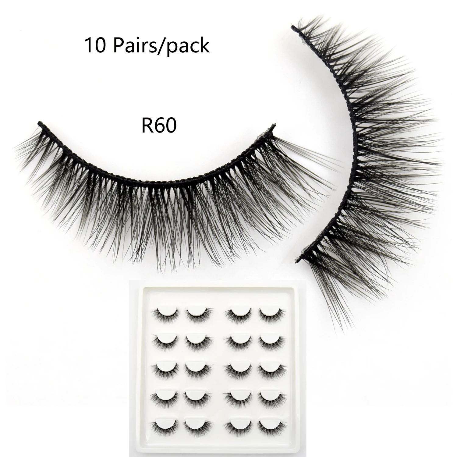10 пар искусственных норковых ресниц Объемные натуральные ресницы драматические