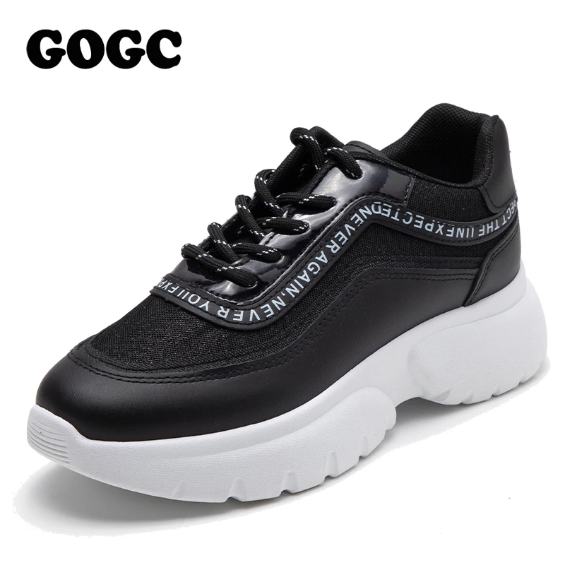 GOGC кроссовки женские сникерсы кроссы на платформе высокая подошва летняя обувь