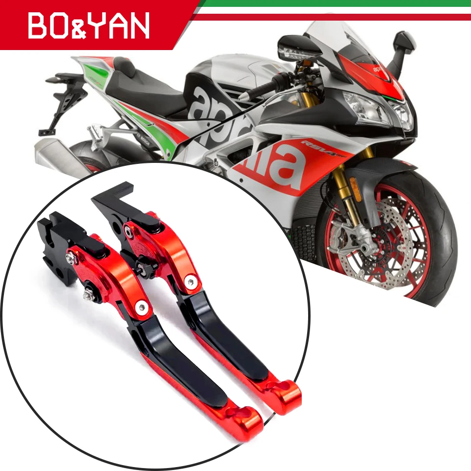 

For Aprilia RSV4 RSV4-R RR RF FACTORY TUONO V4 1100RR Factory 2009-2020 Motorcycle Folding Extendable Brake Clutch Levers