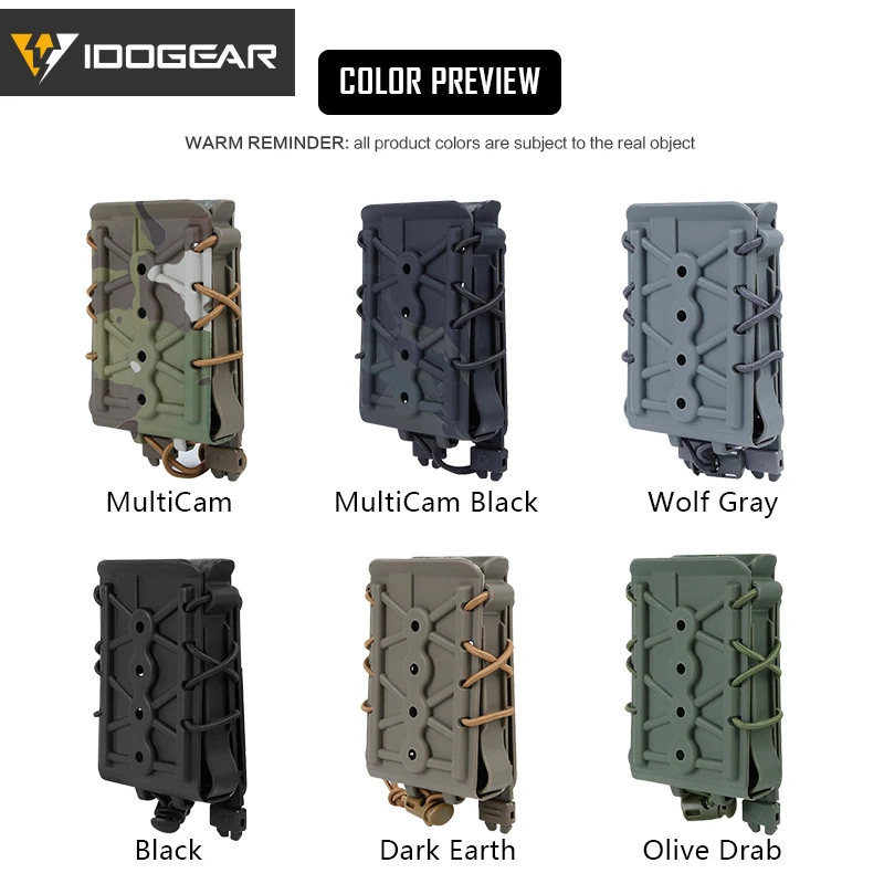 IDOGEAR Тактический Подсумок для журналов MOLLE Mag держатель винтовки подсумок 5 56 7 62 мм