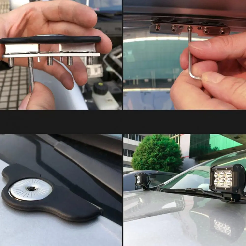 

Anti-rust Stainless Steel Useful Durable Hood Light Holder for Vehicle