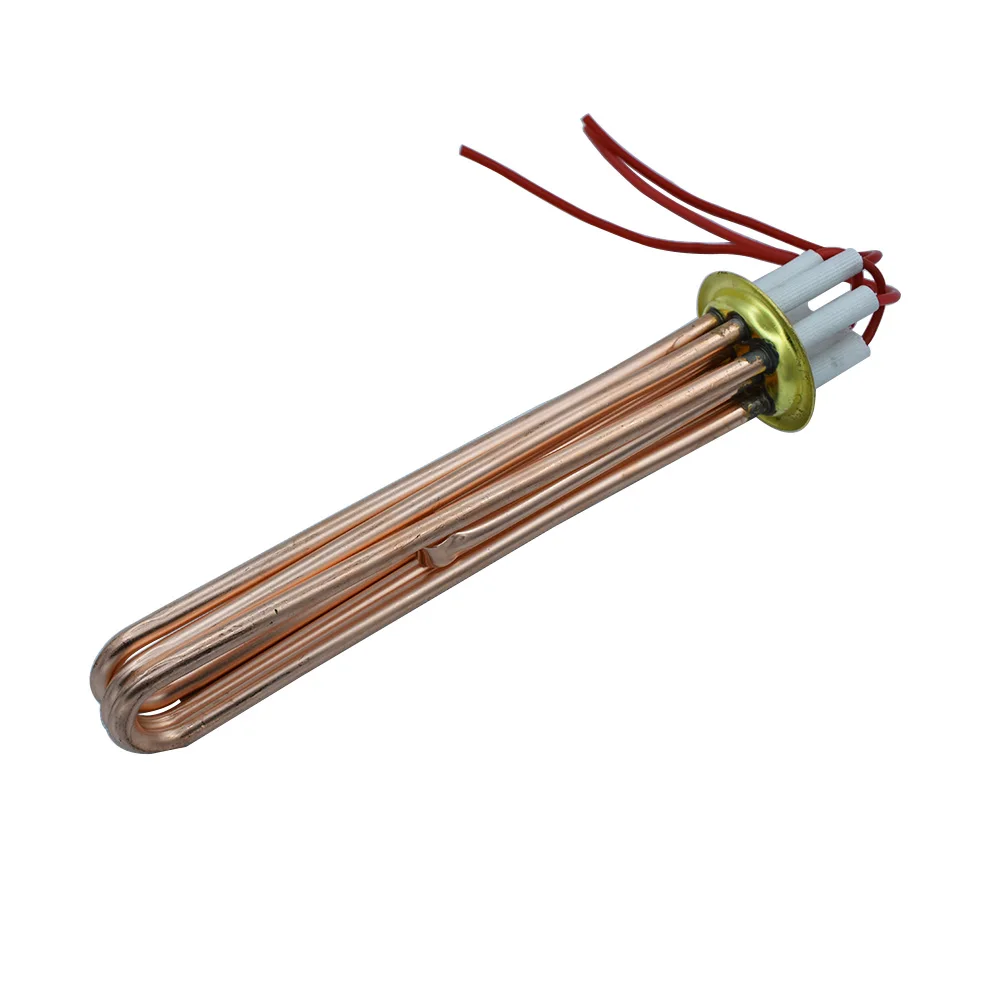 Трубчатый нагревательный элемент для воды диаметр фланца 63 мм 380 В 6 кВт/9 кВт/12 кВт