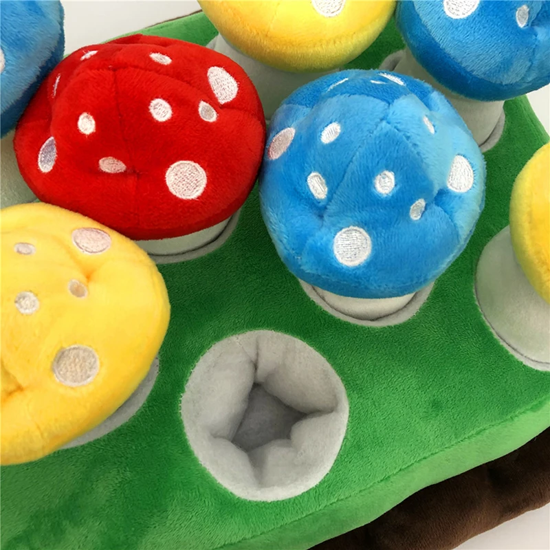 

Colourful Pick Up Mushroom Ground Game Toy Stuffed Mini Fruit Kids Educational Toy Pumpkin Carrots Inside The Ground Flat Pat