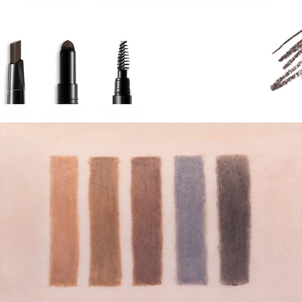 MayCreate 3 в 1 Набор бровей для женщин Водостойкий карандаш Кисть Для Пудры Пигмент