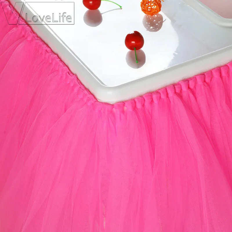Ярко-розовая юбка-пачка фатиновые юбки для стульев детская Праздничная юбка