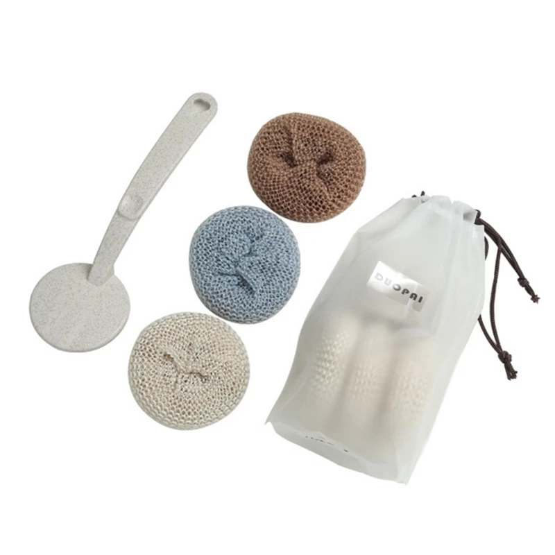 Щетка для мытья кухни nanometer с 3 сменными шариками бытовые щетки посуды ручкой | Дом