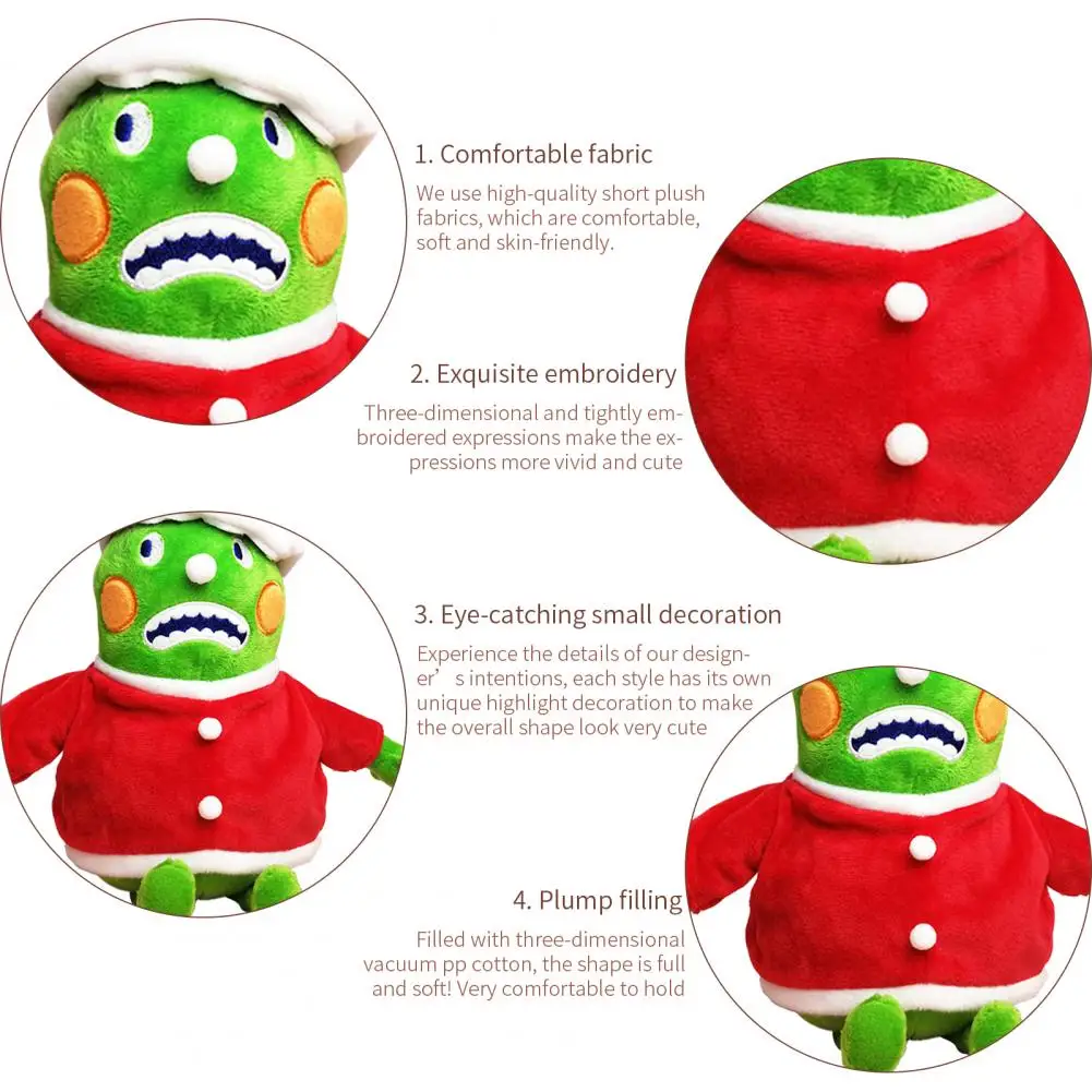 

Creative Snowman Doll Toy Elastic Skin-friendly Green Christmas Snowman Plush Toy Kids Gift Car Back Seat Decoration