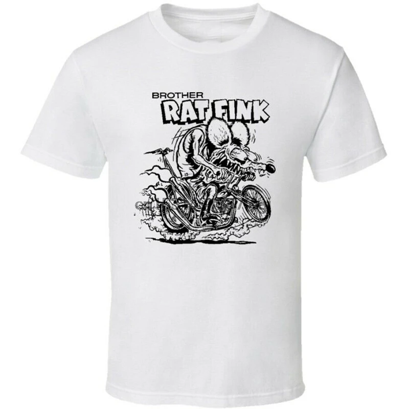 Популярная мужская футболка Rat Fink с принтом уличные хлопковые футболки топы |