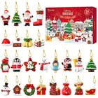 Календарь авантуара с 24 подвесными украшениями, яркий Рождественский календарь, новогодняя елка, подвесные украшения