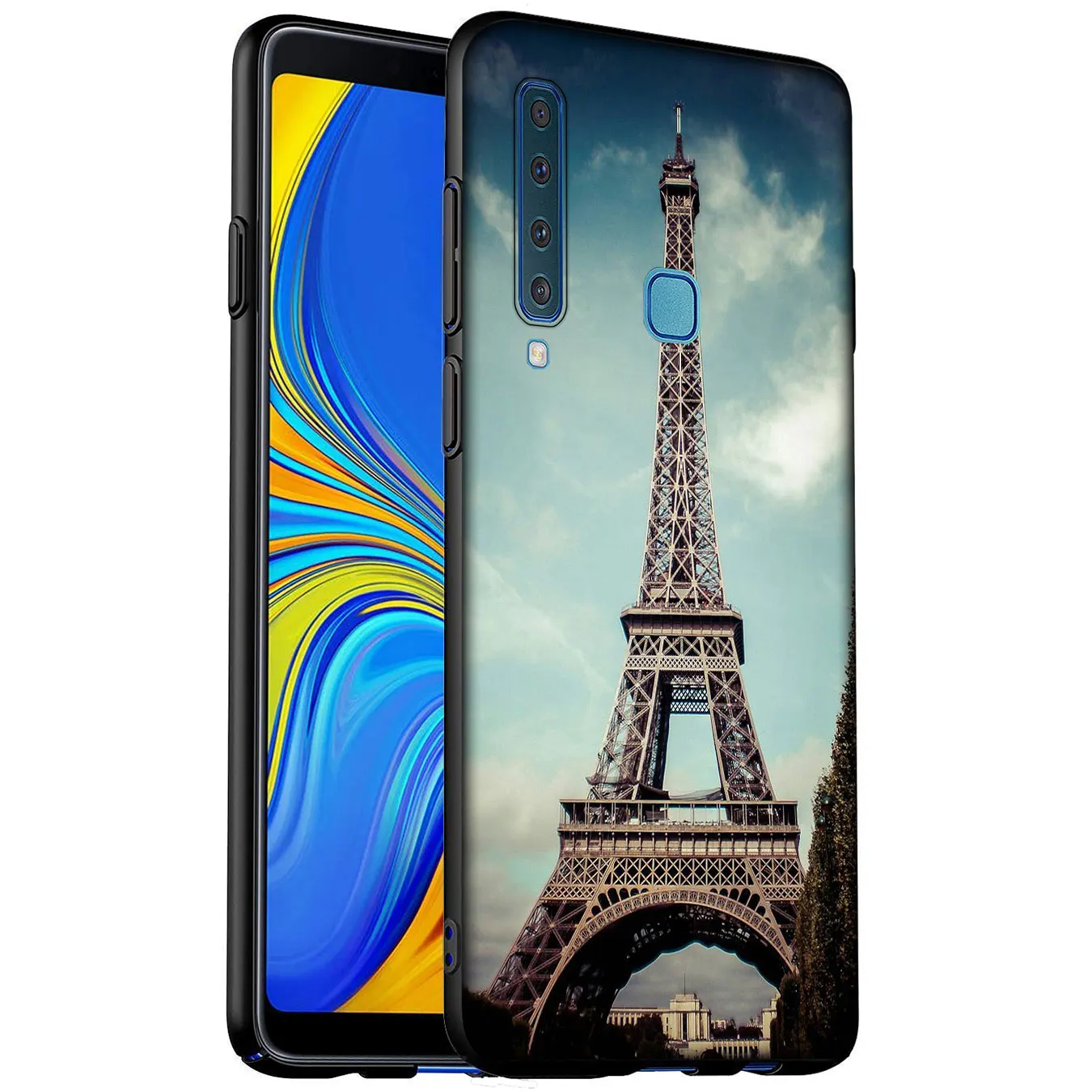 Мягкий силиконовый чехол Франция Париж Эйфелева башня для Samsung Galaxy A6 A7 A8 A9 2018 A3 A5