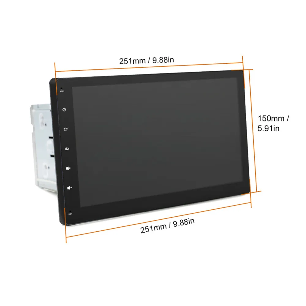 Автомагнитола 10 1 дюйма 2 din без DVD Android 0 емкостный сенсорный экран GPS BT + 32 ГБ GBRDS 4