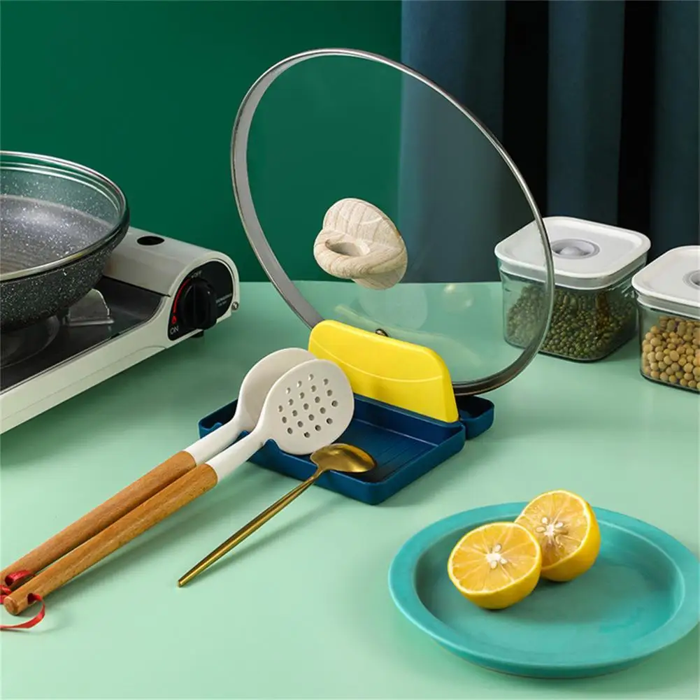 

Полипропиленовый полезный бытовой стеллаж для ложек, крышек кастрюль, многоканальный стеллаж для крышек кастрюль с гладкой поверхностью д...