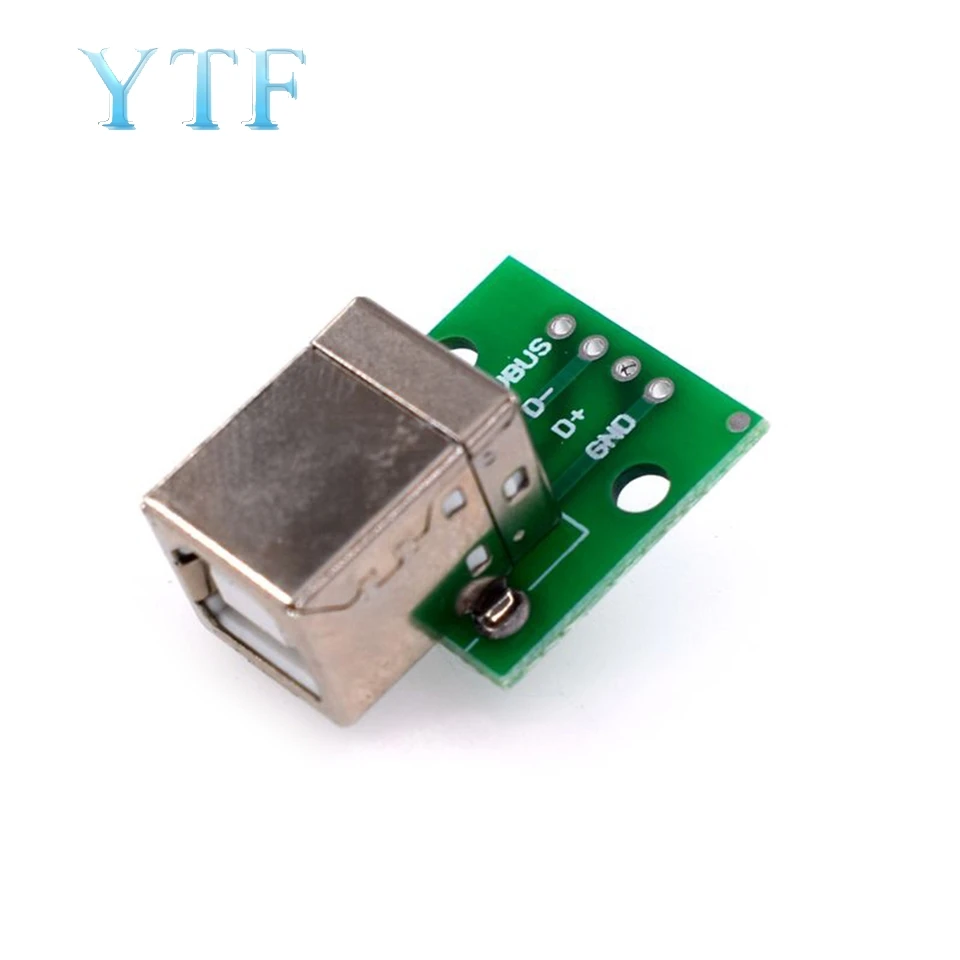 10 . MICRO MINI5P USB  Dip Female B-type Square interface Printer Mike 5p patch to inline adapter board