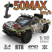 rc car 50km truck high speed fast 4wd radio remote control drift off road high speed rechargable cars toys boys children gift