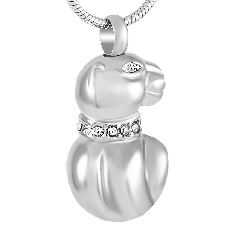 

Memorial Urn Necklace- Stainless Steel Keepsake Pendant For Women Men Dog CREMATION JEWELRY Hold Ashes - Loss Of Pet