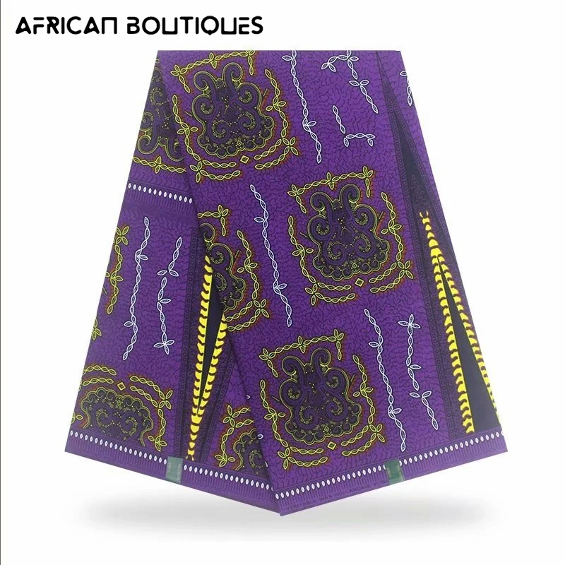 

African Wax Cloth New 1 Yards Nigerian Cotton Wax Dyed Cloth is Suitable for Hand-Made Hair Band, Bags And Other Accessories