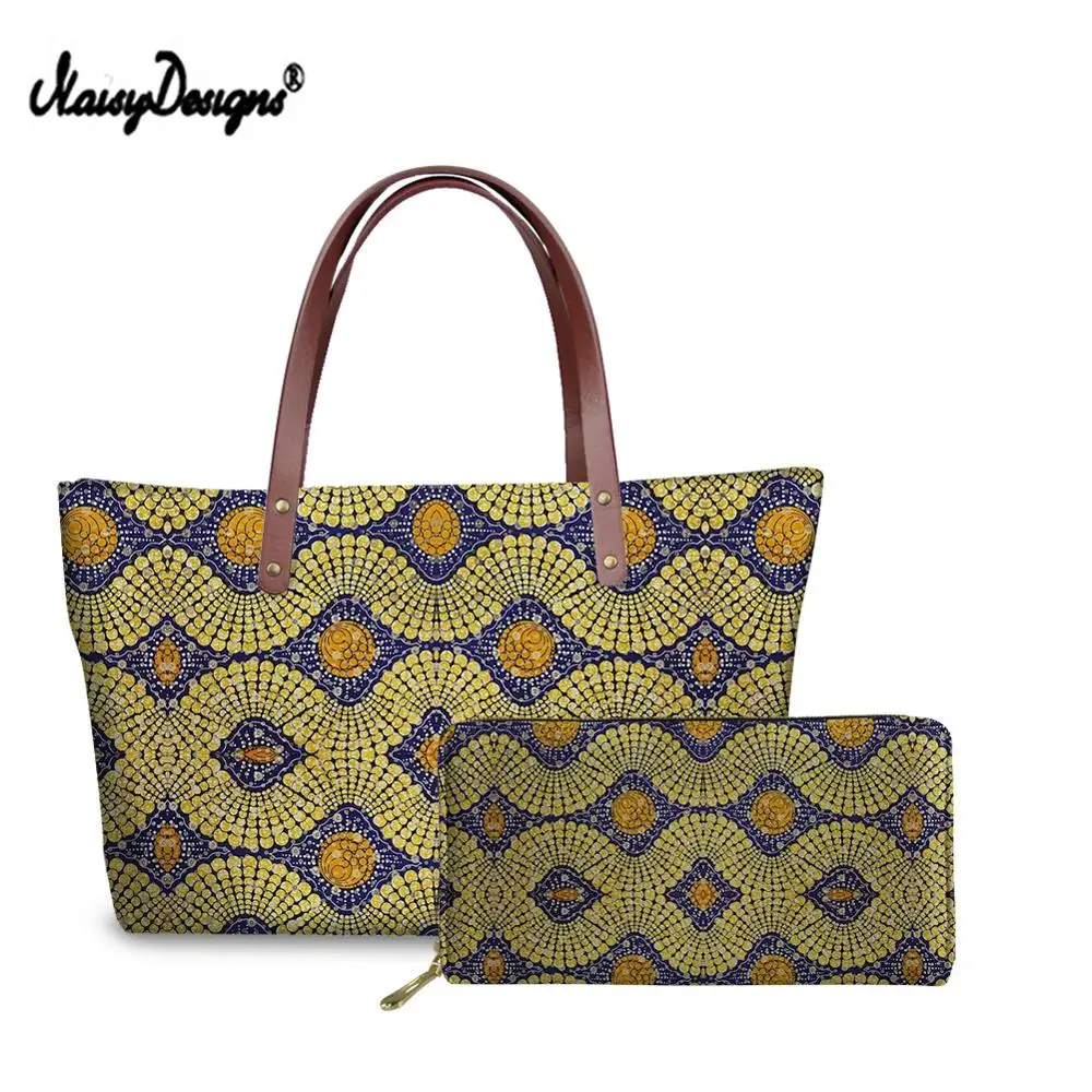 Женская сумочка с Африканским воском и принтом Анкары вместительные