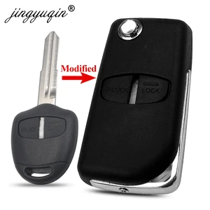 Модифицированный чехол jingyuqin для Mitsubishi New ASX GRANDIS Outlander LANCER-EX с 2 кнопками, левое и правое левое лезвие