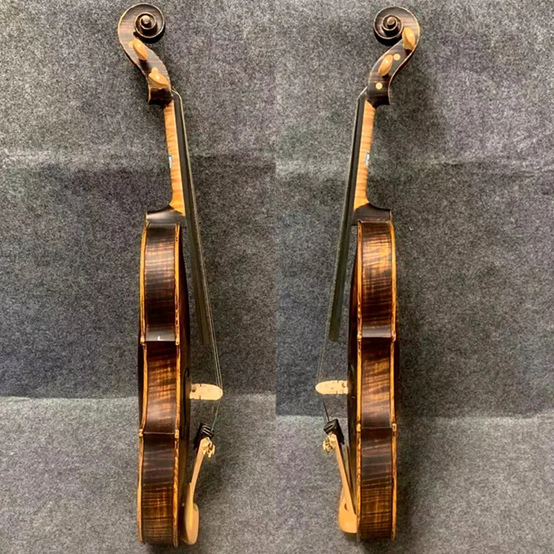 Фото SONG Maestro ручной работы в стиле Strad. Имитация старой скрипки 4/4, детали из самшита, изящный и мягкий звук. # 10731 №4