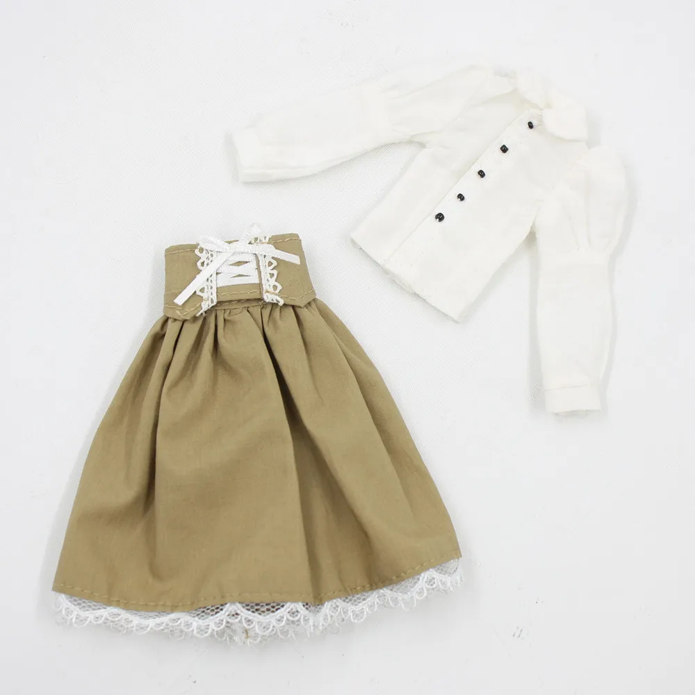 DBS blyth одежда коричневое платье юбка подходит для куклы 1/6 30 см bjd|blythe dress|blythe clothes1/6