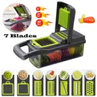 7 в 1 устройство резки овощей и фруктов для чистки пищевых салатов нож слайсер дисер измельчитель слайсер для кухни