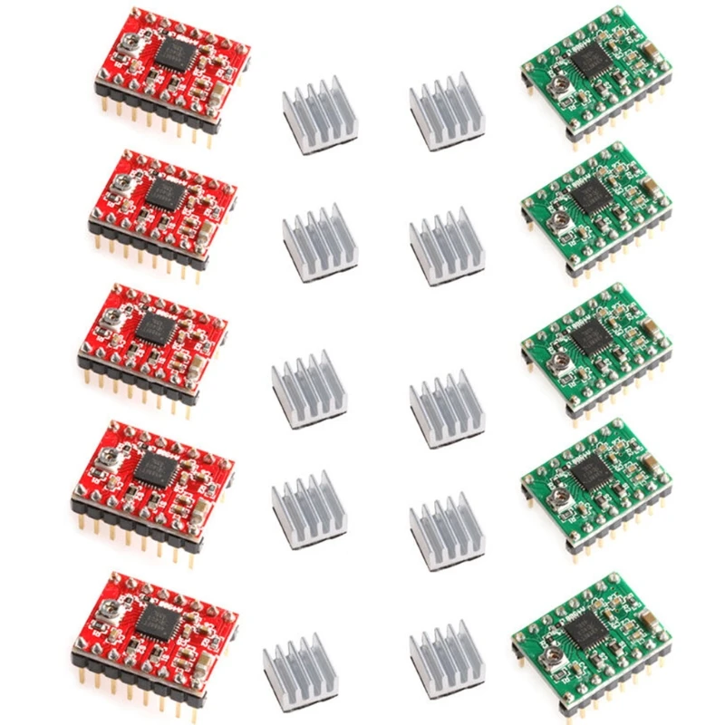 5 шт. A4988 StepStick Pololu шаговый драйвер модуль + радиатор для RepRap 3D Ramps L4MB|Драйвер