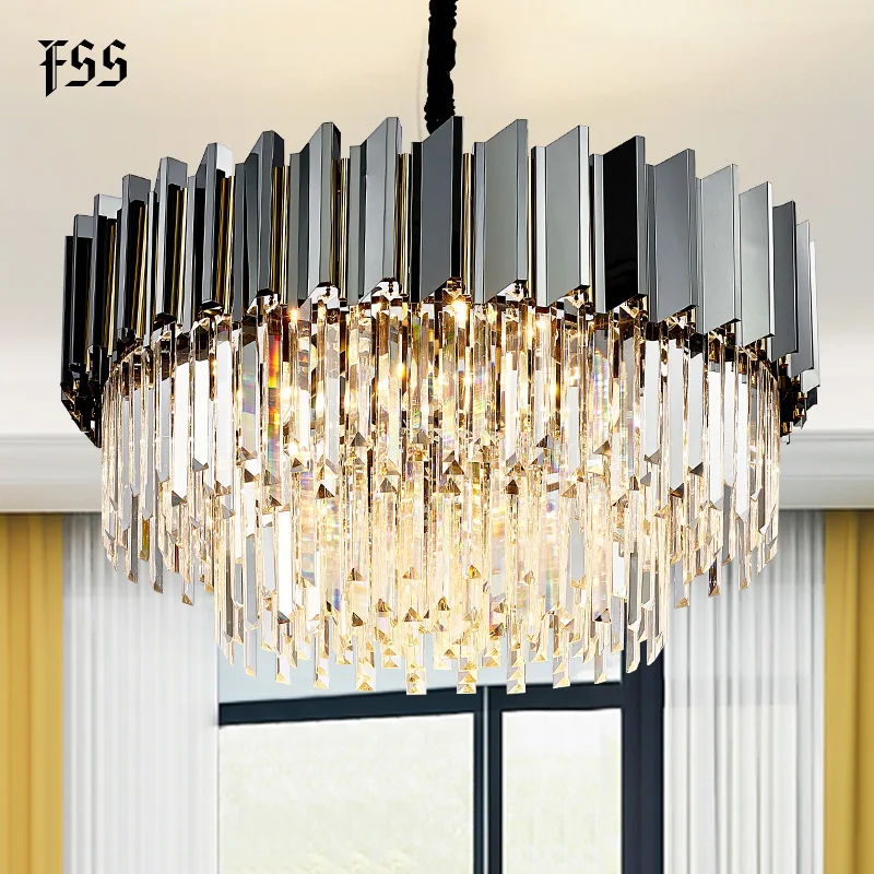 Современная роскошная хрустальная люстра для освещения хрустальные лампы