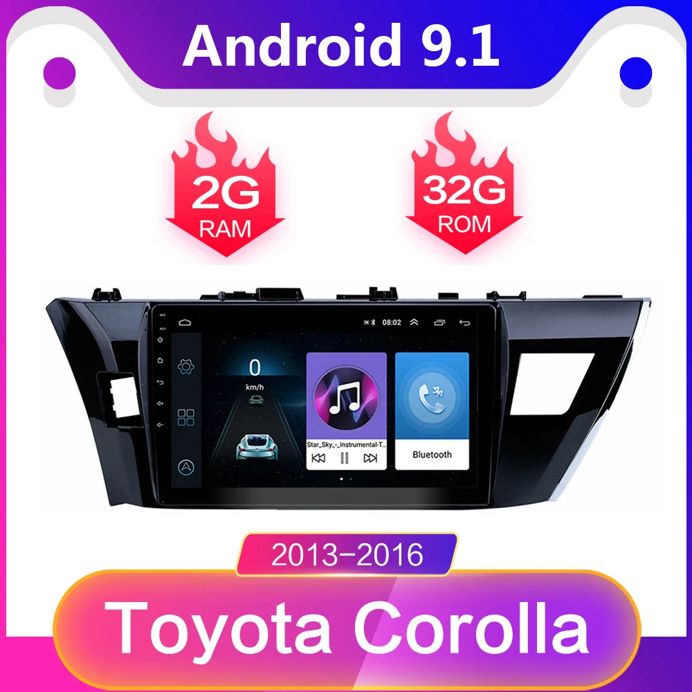 Автомагнитола 2 din на Android 10 1 с экраном 9 дюйма радио аудио GPS мультимедийным